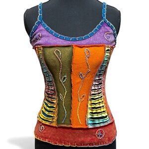 Handmade in Nepal Patchwork Camisole
